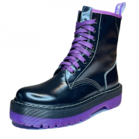 Ботинки Dr Martens  1460 Vetements violet черные